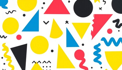 illustration of triangle, circle, abstract  