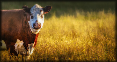 cow in the field
