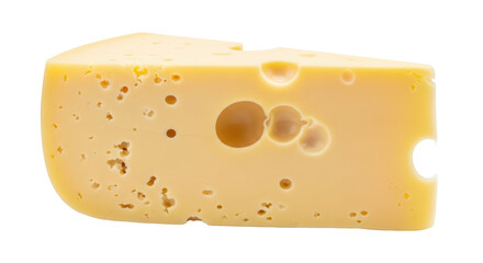 Isolated Cheese Slice