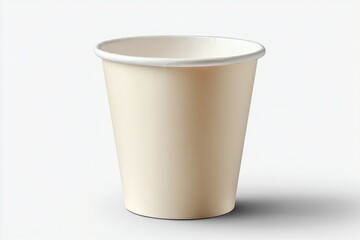 White paper cup isolated on transparent background