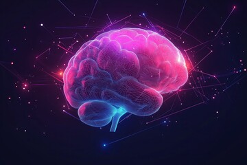 Artificial intellingence brain icon isolated