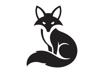 Naklejka premium Fox silhouette vector illustration