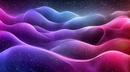 Obraz premium Abstract, colorful, wavy, glowing design