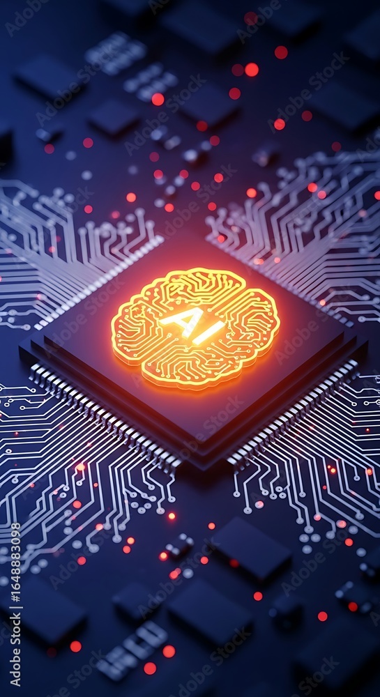 Poster unlock the future with cutting-edge artificial intelligence technology and neural networks for innov