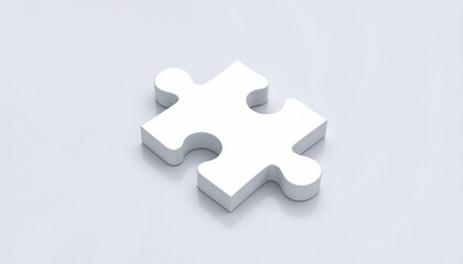 Obraz premium Anime-style 3D puzzle sculpture symbolizing communication 