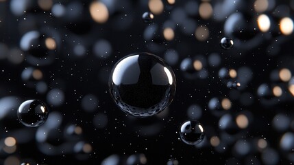 Abstract spheres in dark space