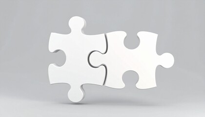 Obraz premium Anime-style 3D puzzle sculpture symbolizing communication