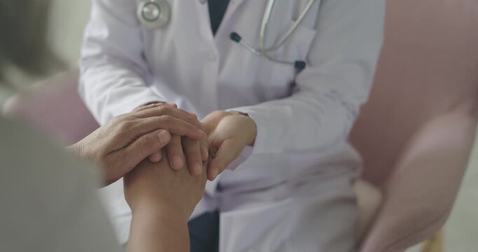 Healthy lifestyle and medical concept, the healthcare worker supports elderly patient