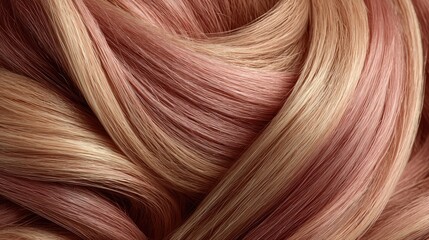 Fototapeta premium Close-up of blended light & rose hair