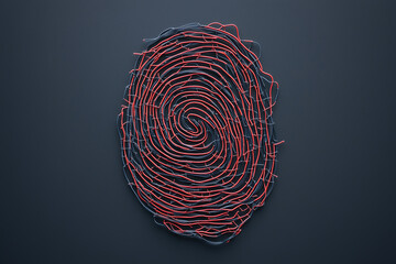 Fingerprint made from wires