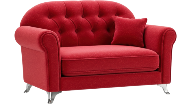 Isolated Red Couch