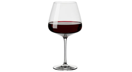 Isolated Elegant Red Wine Glass
