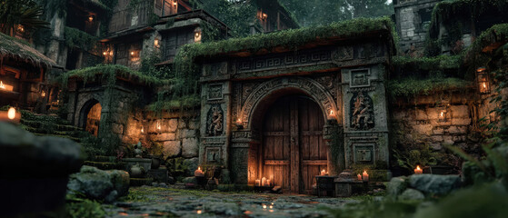 Mystical Gate at Twilight