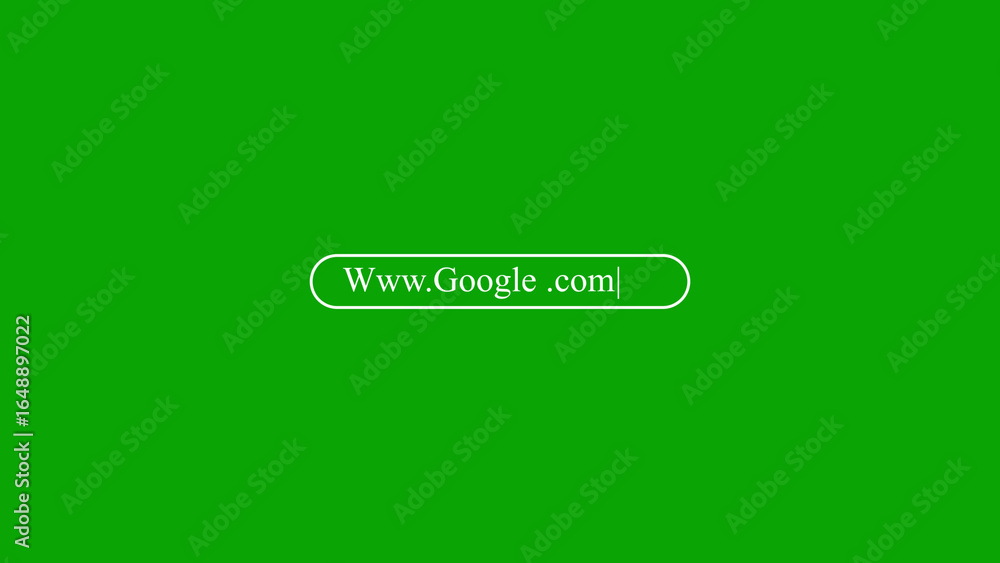 Poster google com search bar on green screen background www.google.com