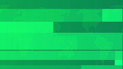 Green World Map With Horizontal Bands digital technology