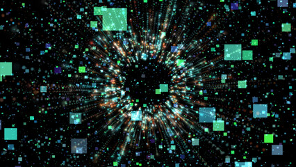 Abstract background with rectangle and lines. Different shades and thickness. Background with color lines.