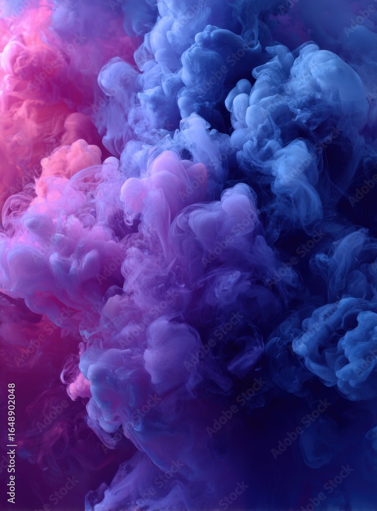 Poster an abstract composition showcases a mesmerizing blend of vibrant colors, with swirling forms and tex