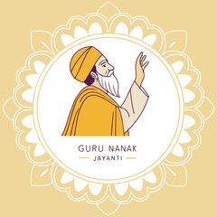 Happy Guru Nanak Jayanti Celebration Poster