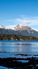 Mountain range reflecting on a serene lake