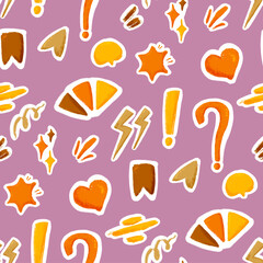 Doodle Hand Drawing Seamless Pattern Background Wallpaper