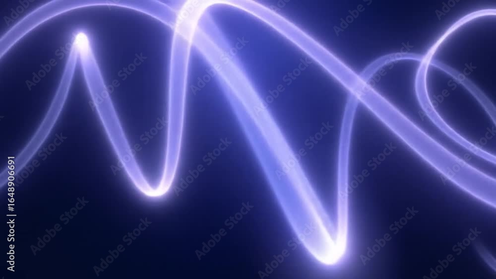Poster abstract light trails flowing background with dynamic curves and neon glow
