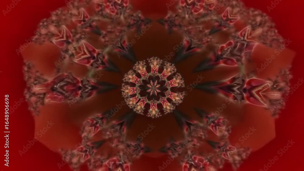 Poster abstract kaleidoscopic patterns motion background with intricate designs and vibrant colors