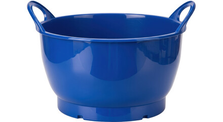 Isolated Blue Plastic Bucket with Handles