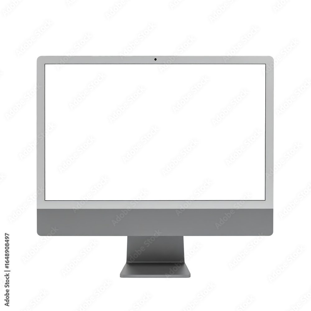 Fototapete modern computer display isolated on transparent background