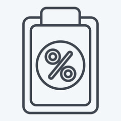 Icon Taxes Clipboard. related to Taxes symbol. line style. design editable