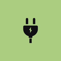 Stromstecker Symbol, Elektrostecker Icon Set, elektrische Energie, Stromversorgung, Ladekabel, minimalistisches Vektor-Design