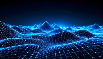 Abstract digital landscape