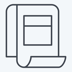 Icon Tax Audit. related to Taxes symbol. line style. design editable