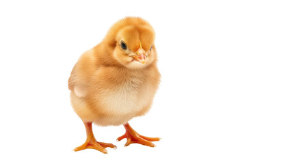 Isolated Yellow Chick