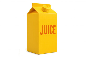 Fototapeta premium Refreshing juice carton presenting clean packaging design against transparent backdrop for branding