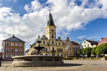 Town Hall in Hodkovice nad Mohelkou, Czech Republic