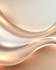 Luxury background abstract design with gold gradient and elegant pattern in champagne and bronze fluid or silky fabric, shimmering light, smooth curves, and flowing waves for modern digital art
