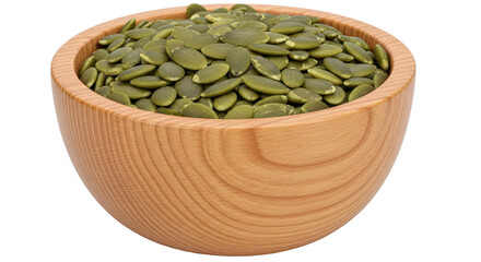 Isolated Bowl of Pumpkin Seeds