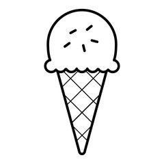 Vector Ice Cream Icon – Food and Dessert Clipart