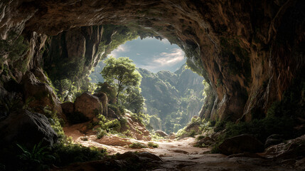 Spectacular Views and Hidden Mysteries: Exploring the Alluring Depths of a Mysterious Deep Cave Entrance Leading into the Heart of the Earth's Secrets