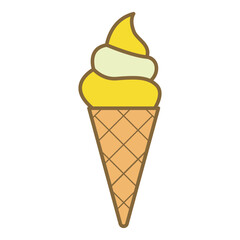 Vector Ice Cream Icon – Food and Dessert Clipart