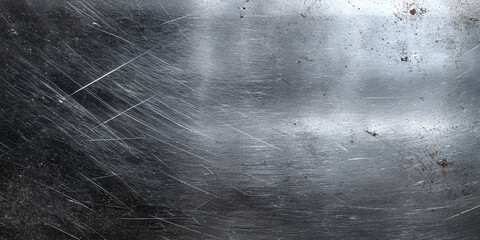 deep scratches on weathered metal surface texture with natural light and subtle rust patterns for industrial design projects