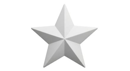 Isolated White Star
