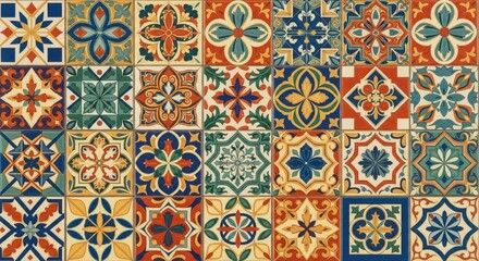 Digital wall tiles design damask moroccan pattern for wall interior ceramic wall tile background texture © DNY3D