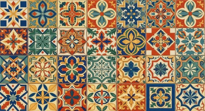 Digital wall tiles design damask moroccan pattern for wall interior ceramic wall tile background texture