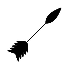 Arrow vector icon. Archery illustration sign. Archer symbol. Bow and arrows logo. Arrow for bow.