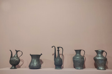 Museum of Metal Jugs. Chinese Museum. Metal Jugs