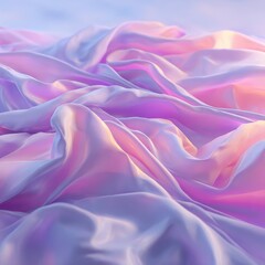 Obraz premium Soft, pastel-hued fabric folds