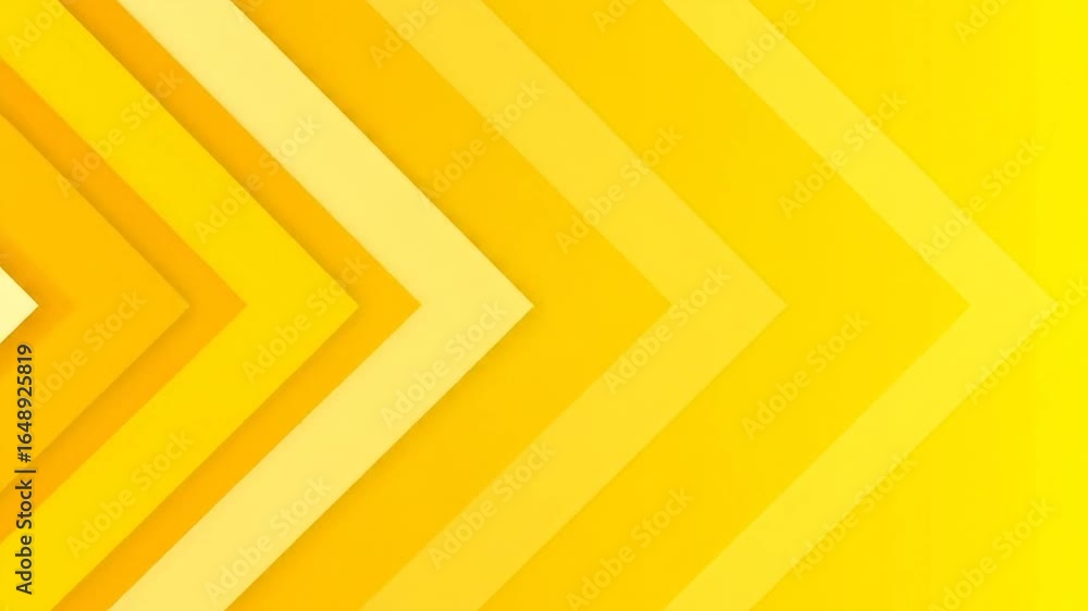 Poster modern geometric background with overlapping yellow arrows in gradients and clean lines perfect for 