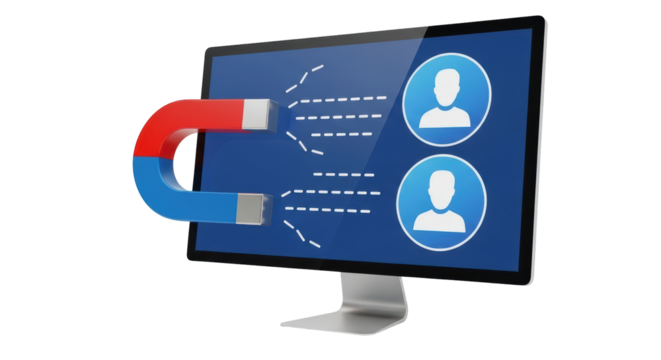 Isolated Social Media Customer