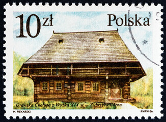 19th-century Oravian cottage, Zubrzyca Gorna (Poland 1986)